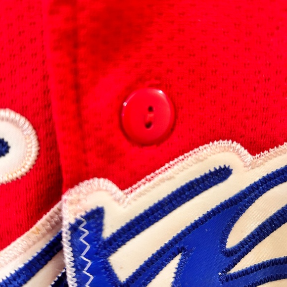 Texas Rangers,  Ivan "Pudge" Rodriguez #7 Jersey (retired), Size M, VTG - Picture 6 of 8